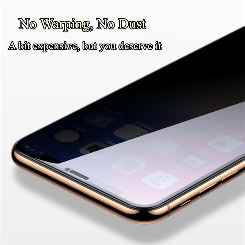 Tempered glass with a built-in dust filter for your iPhone