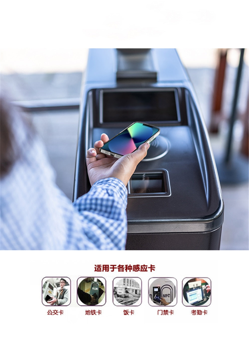 Crystal clear case with a card slot for your iPhone