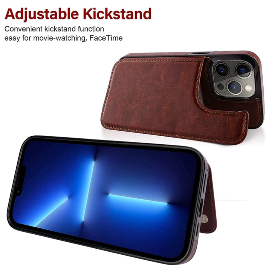 Retro flip leather case for your iPhone