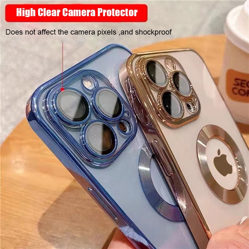 Luxurious transparent MagSafe case for your iPhone
