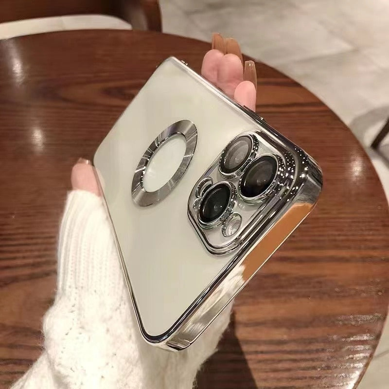 Luxuriöse Transparente MagSafe Hülle für ihr iPhone