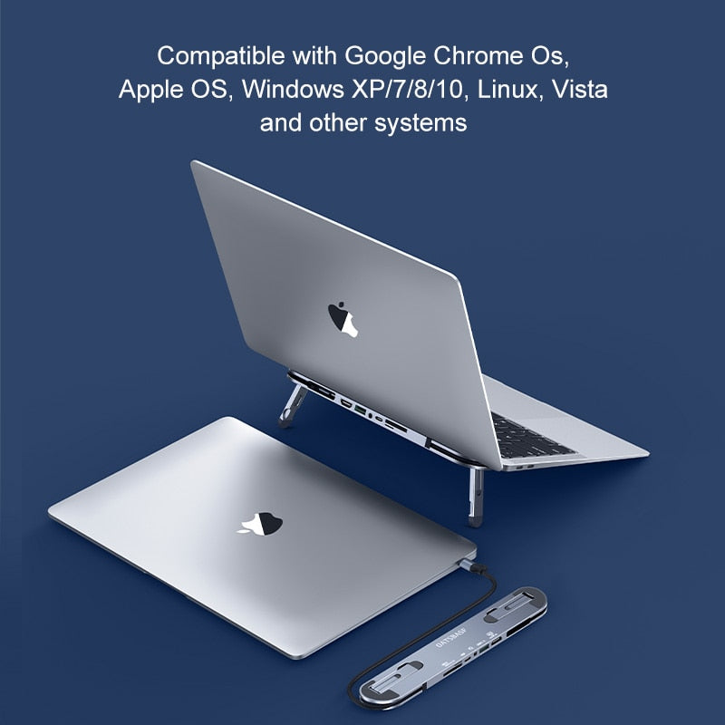 2 in 1 MacBook Halterung mit Adapter
