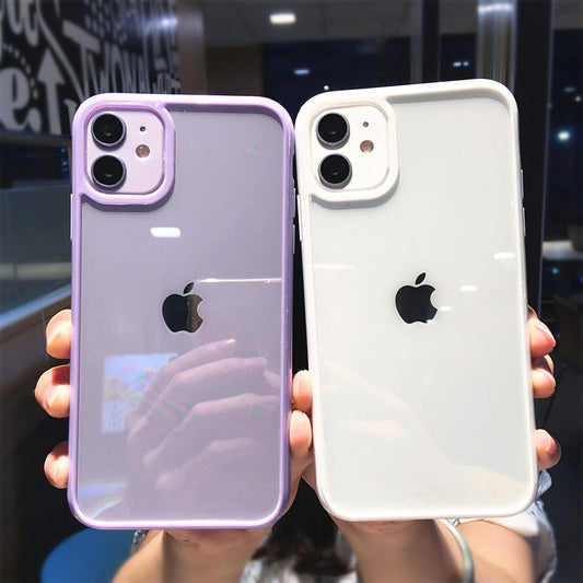 Transparent anti shock case for your iPhone