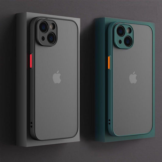 High-quality robust case for your iPhone. Black, Blue, Dark Green and Space Gray.